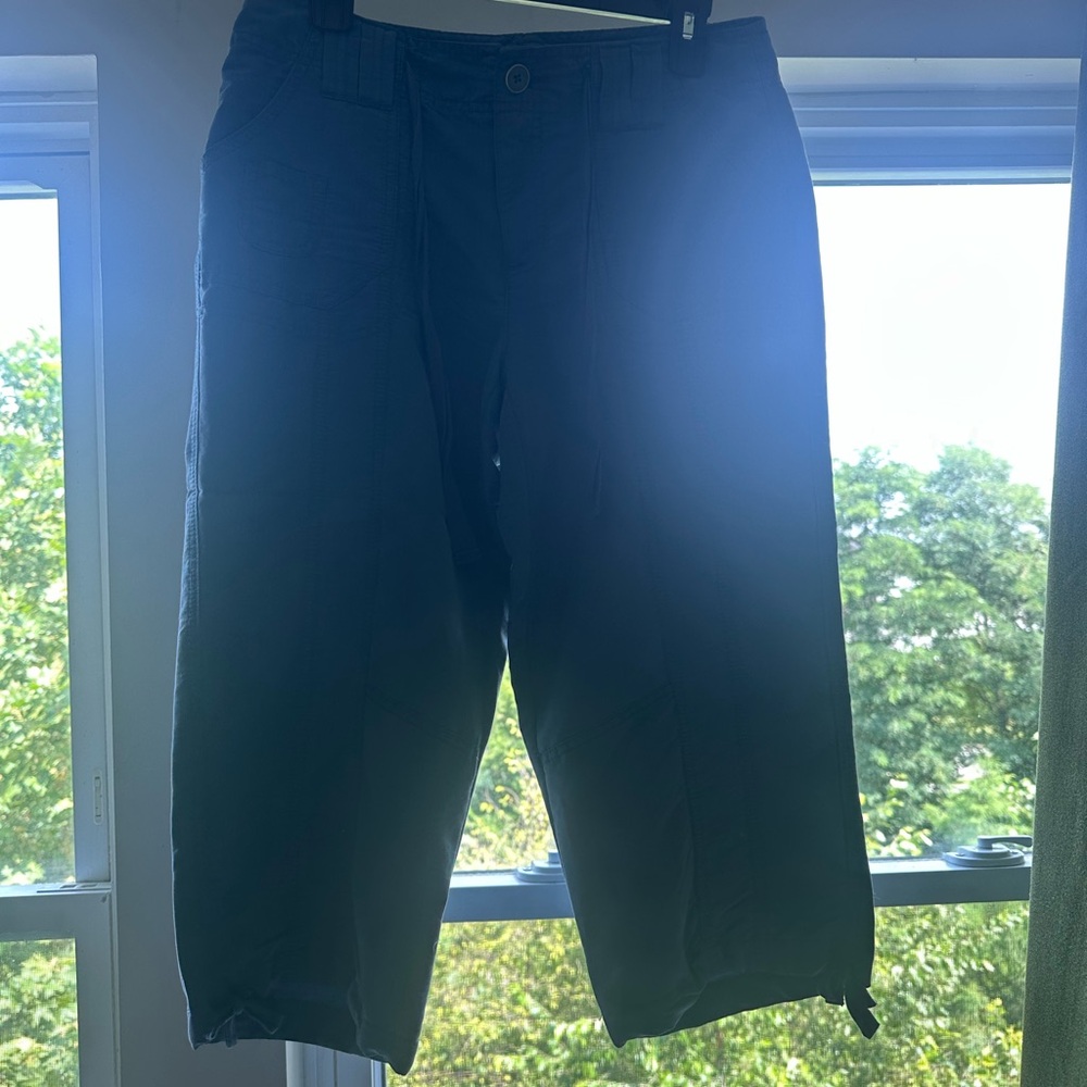 Style & Co Blue Casual Capri Pants- 6